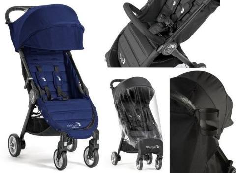 BBJ City Tour Baby Jogger wózek spacerowy 6,5 kg idealny do samolutu + Gratis pałak, uchwyt na kubek, folia, torba - cobalt