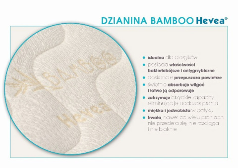 Materac z lateksem Hevea Bio Bamboo Baby 140x70 Materac z lateksem Hevea Bio Bamboo Baby 140x70