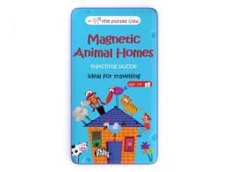 Gra magnetyczna The Purple Cow - Puzzle Zwierzęta i ich domy