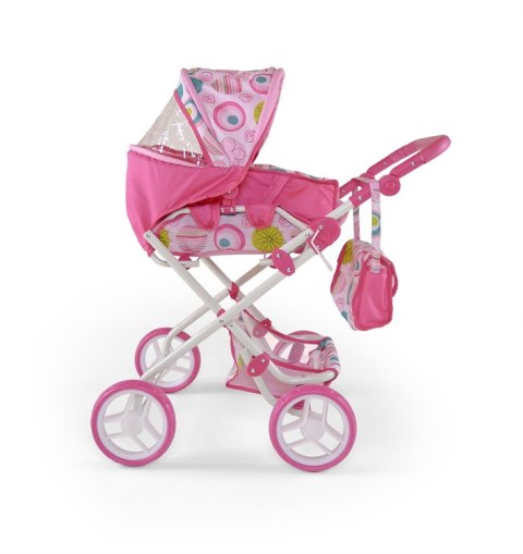 Milly Mally Wózeczek dla lalek Paulina pink/white (0204, Milly Mally)