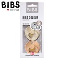 BIBS COLOUR 2-PACK VANILLA & PEACH M Smoczek Uspokajający kauczuk Hevea