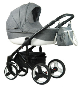 DOKKA 3w1 Dynamic Baby wózek wielofunkcyjny z fotelikiem Kite - double melange line D5