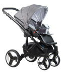 DOKKA 3w1 Dynamic Baby wózek wielofunkcyjny z fotelikiem Kite - double melange line D5