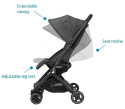 LARA Maxi-Cosi ultra lekka spacerówka 6,3kg szybkie składanie jedną ręką - nomad black