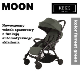 MOON Kekk by Kees wózek spacerowy z funkcją automatycznego składania 6,8kg - forrest green