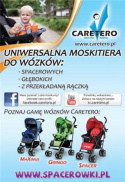 Caretero Moskitiera uniwersalna do wózków CZARNA