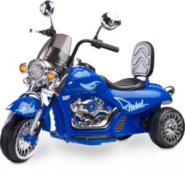 Rebel Motocykl na akumulator toyz by caretero od 3 lat napędzany dwoma silnikami - BLUE