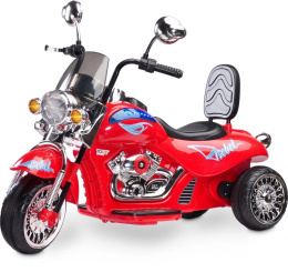 Rebel Motocykl na akumulator toyz by caretero od 3 lat napędzany dwoma silnikami - RED