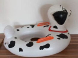 Kółko do pływania dla niemowląt koło pontonik dla dzieci dmuchany z siedziskiem dalmatyńczyk max 15kg 1-3lata