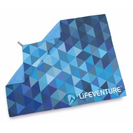 Ręcznik szybkoschnący Soft Fibre Lifeventure - Niebieskie trójkąty 150x90 cm