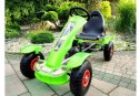 Gokart na Pedały Pompowane Koła GM18 Zielony