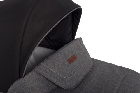 BASIC PLUS Riko 3w1 wózek głęboko-spacerowy + Fotelik Carlo 0m+ kolor Anthracite