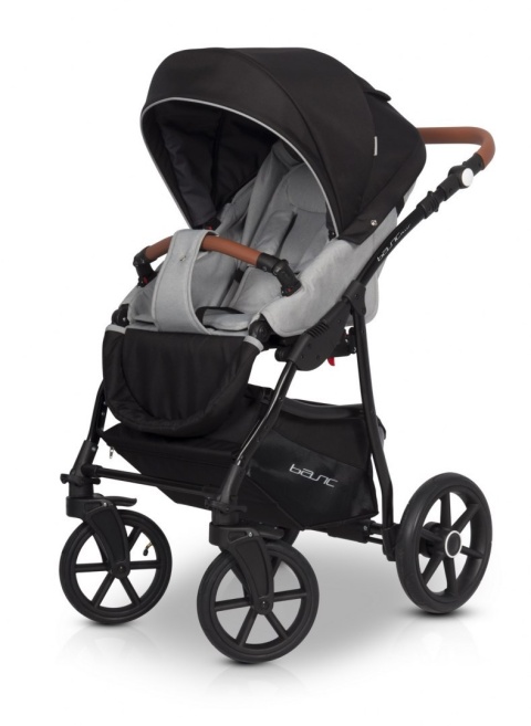 BASIC PLUS Riko 3w1 wózek głęboko-spacerowy + Fotelik Carlo 0m+ kolor Grey Fox