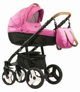 SCANDI Dynamic Baby wózek wielofunkcyjny tylko z gondolą - pink line SL5