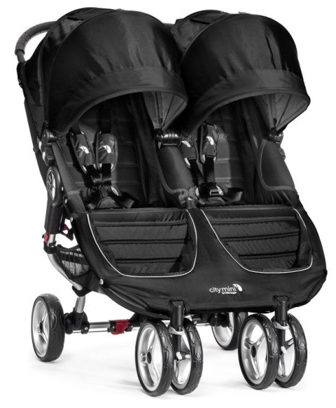 Baby Jogger City Mini Double wersja spacerowa - black/grey