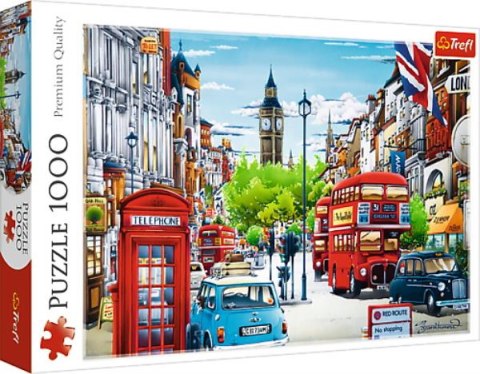 Puzzle 1000el Ulica Londynu 10557 Trefl