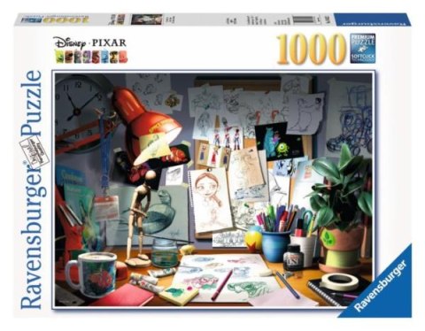 Puzzle 1000el Artystyczne biurko 194322 RAVENSBURGER p5