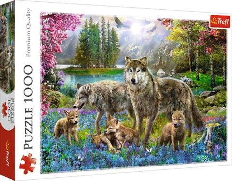 Puzzle 1000el Wilcza rodzina 10558 Trefl p6