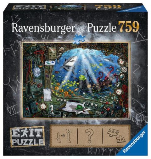 Puzzle 759el Exit Łódź podwodna 199532 RAVENSBURGER p6