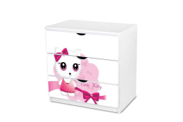 NOBIKO Komoda z trzema szufladami 80 x 81 x 51 cm Hello Kitty 13