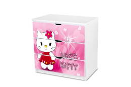 NOBIKO Komoda z trzema szufladami 80 x 81 x 51 cm Hello Kitty 14