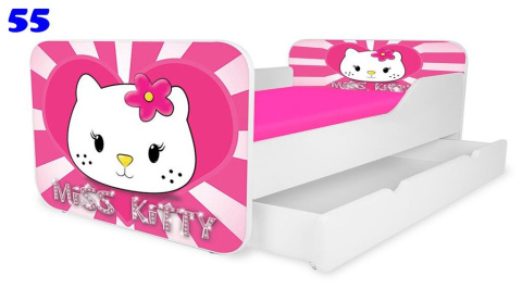 NOBIKO Łóżka dziecięce KWADRA 140x70/160x80/180x80 Hello Kitty 55 NOBIKO Łóżka dziecięce KWADRA 140x70/160x80/180x80 Hello Kitty 55