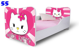 NOBIKO Łóżko dziecięce Butterfy Hello Kitty Księżniczki 160x80