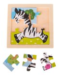 Puzzle drewniane układanka zebra