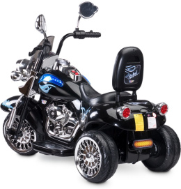 Rebel Motocykl na akumulator toyz by caretero od 3 lat napędzany dwoma silnikami - BLACK
