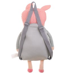 Plecak przedszkolaka pluszowy lalka szara METOO 40x23cm