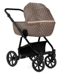 APUS Monogram 2w1 Dada Prams wózek dziecięcy - Monogram Dark Beige