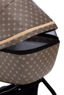 APUS Monogram 2w1 Dada Prams wózek dziecięcy - Monogram Dark Beige