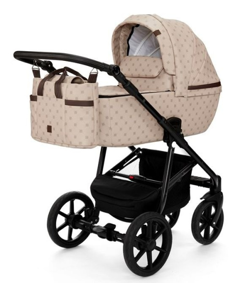 APUS Monogram 2w1 Dada Prams wózek dziecięcy - Monogram Light Beige