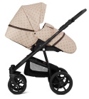 APUS Monogram 2w1 Dada Prams wózek dziecięcy - Monogram Light Beige