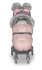 Colibro Śpiworek + Mufki do wózka dziecięcego i sanek - Powder Pink