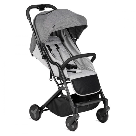 MAVERO Kidwell Lekki wózek spacerowy 6,4 kg - CZARNY/CZARNY