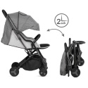 MAVERO Kidwell Lekki wózek spacerowy 6,4 kg - CZARNY/CZARNY