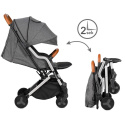 MAVERO Kidwell Lekki wózek spacerowy 6,4 kg - SREBRNY/BRĄZ