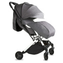 MAVERO Kidwell Lekki wózek spacerowy 6,4 kg - SREBRNY/CZARNY