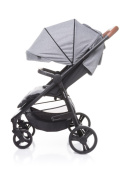 Stinger 4Baby klasyczny i funkcjonalny wózek spacerowy do 22 kg - Light Grey