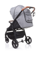 Stinger 4Baby klasyczny i funkcjonalny wózek spacerowy do 22 kg - Light Grey