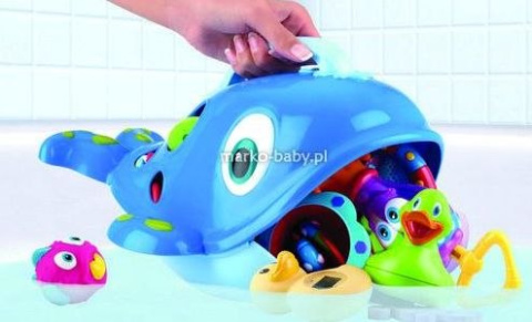 NUBY Organizer na zabawki kąpielowe - Wieloryb NB6137