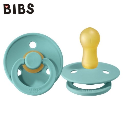 BIBS COLOUR TURQUOISE M Smoczek Uspokajający kauczuk Hevea