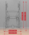 SEVILLA CAMARELO 3w1 - wózek wielofunkcyjny z fotelikiem Carlo 0m+ Polski Produkt