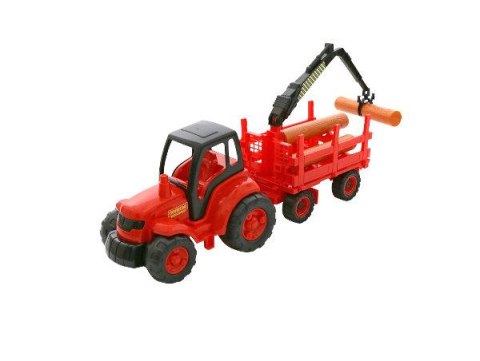 Polesie 8229 Traktor z przyczepą do przewozu drzewa