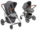 LILA MAXI-COSI + CabrioFix za 1zł, wózek spacerowy / gondola 2w1 - Nomad Grey