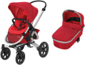 NOVA 4 Maxi Cosi wózek 2w1 + CabrioFix za 1zł, wózek głęboko-spacerowy składanie bez użycia rąk - vivid red