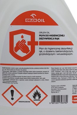 Płyn do higienicznej dezynfekcji rąk Orlen Oil 5l