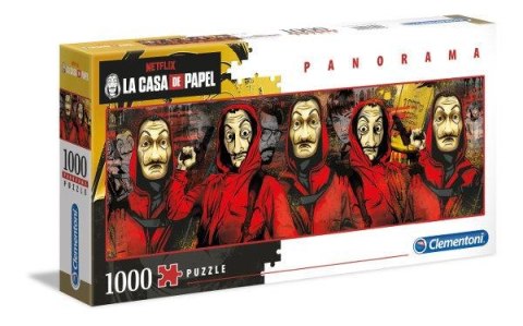 Clementoni Puzzle 1000el panorama Dom z papieru. La casa de papel 39545