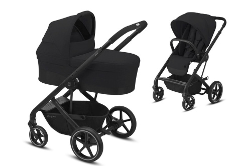 BALIOS S Lux CYBEX 2w1 Wózek głęboko-spacerowy - Deep Black (Black)